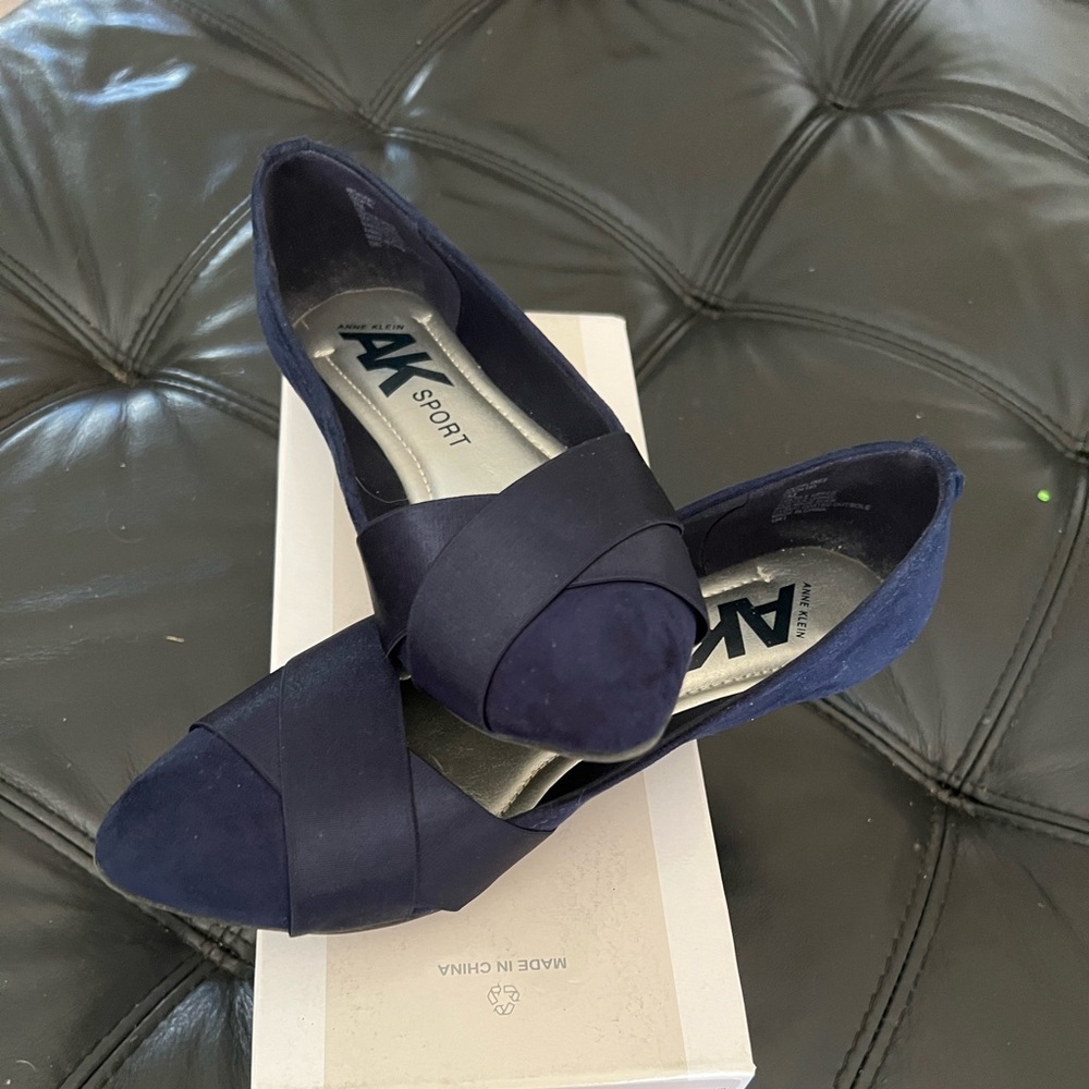 Anne Klein Dark Blue Sport Flats